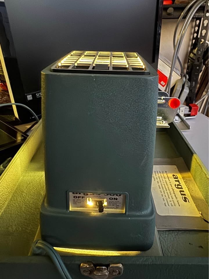 Vintage Argus 300 Automatic Slide Projector with Case