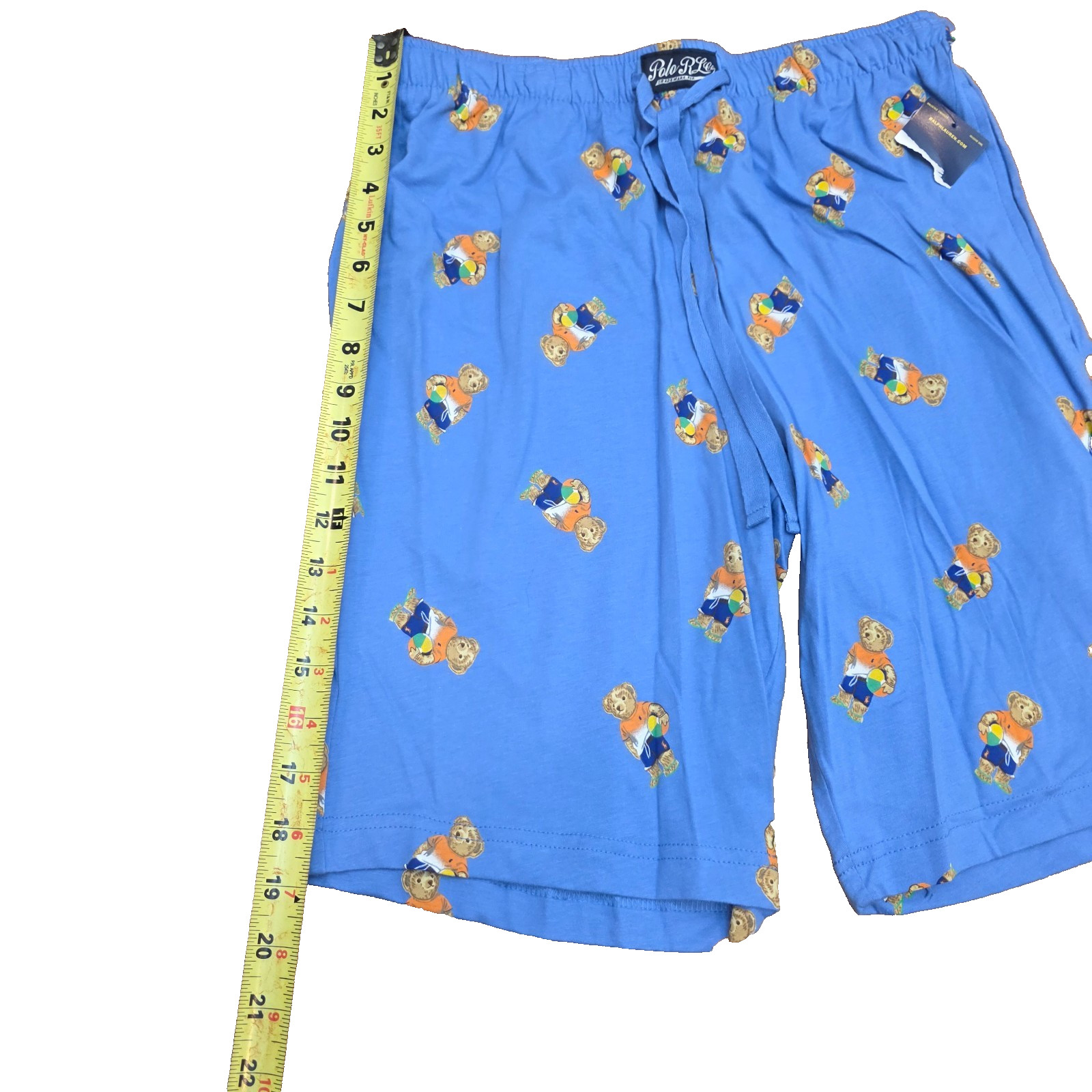 Polo Ralph Lauren Mens SMALL Polo Bear Sleepwear Sleep Shorts Blue