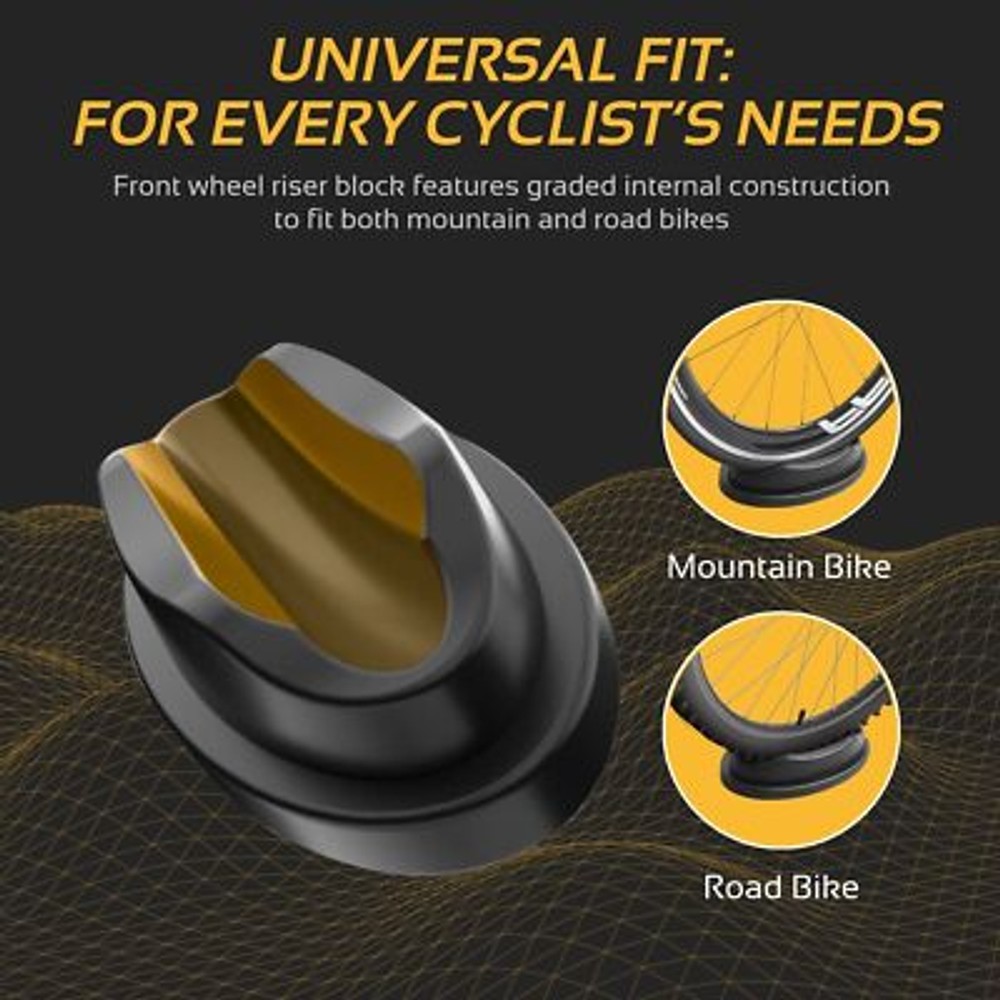 Front Wheel Riser, Stabilizing Leveling Block Support for Indoor Bike Trainers