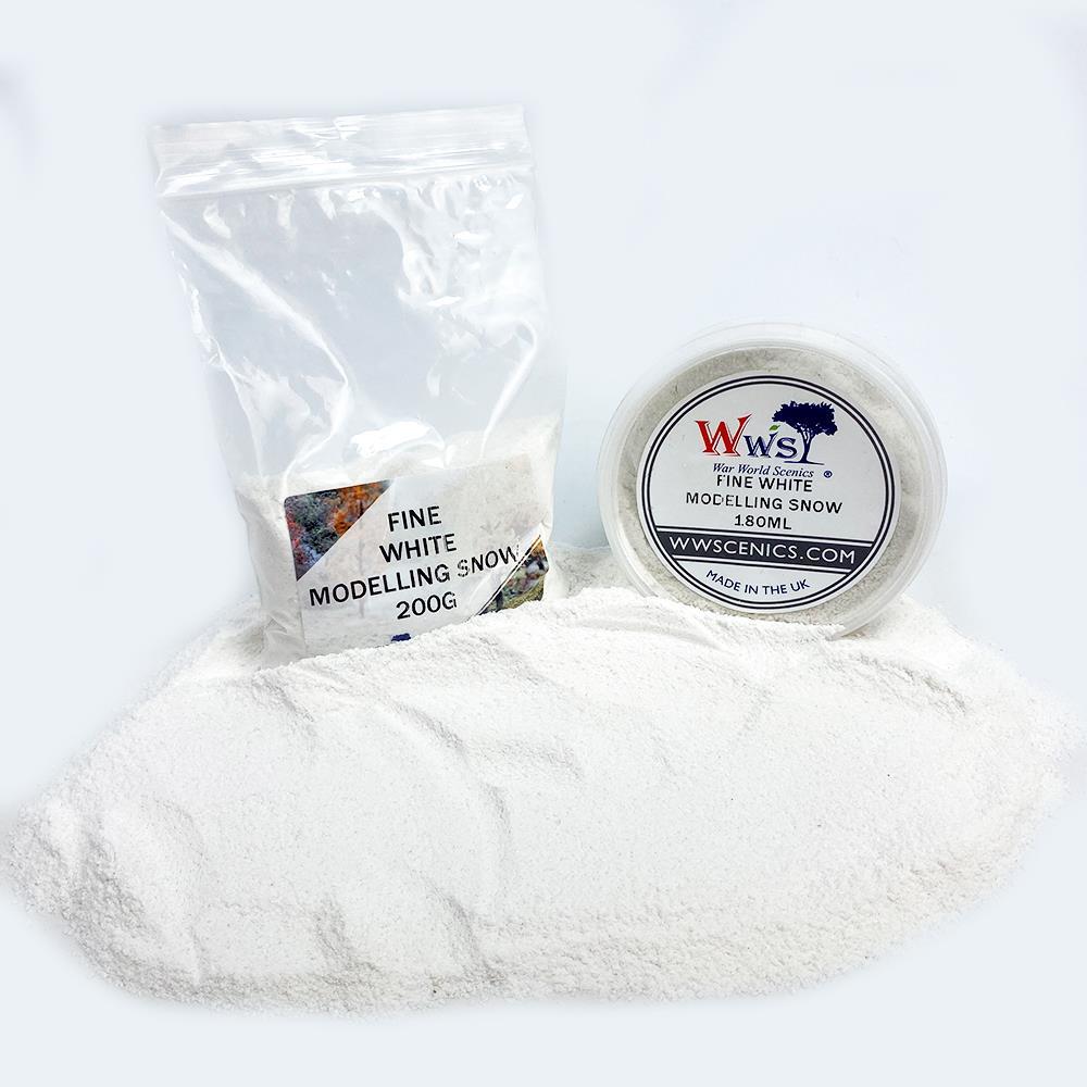 Fine White Modelling Snow | Wargame Scenery & Basing Material