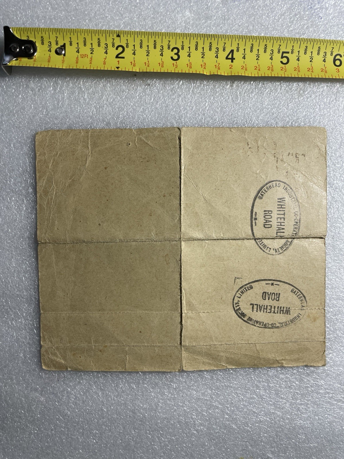 World War 1 - British Ration Card (1918)