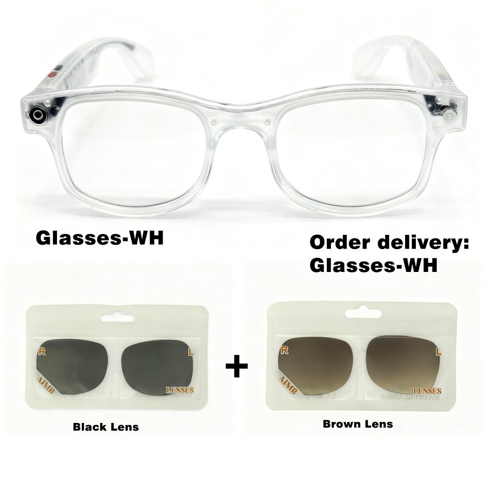 Men Smart Bluetooth Glasses Safety Sunglasses Rectangular Audio UV Protection US