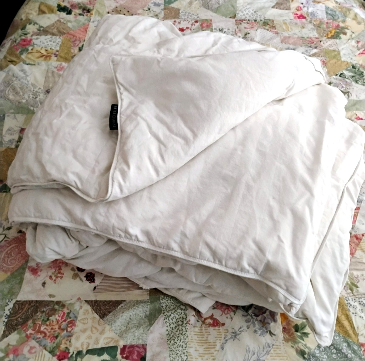 Blue Ridge Hotel Grand Down Duvet Insert King size Cotton White 88" x 104" USA