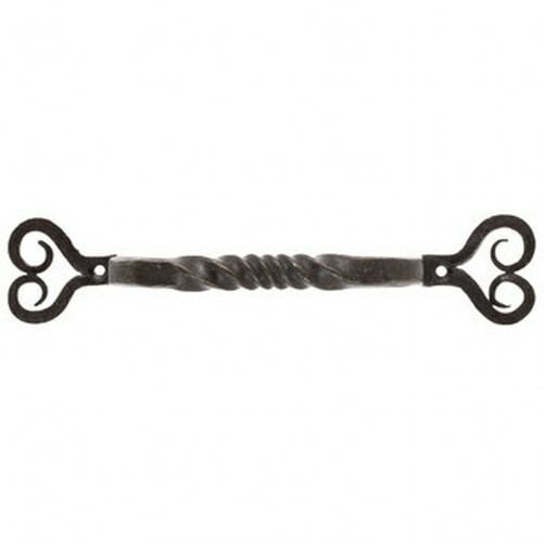 4 pc set Hand Forged Twisted Steel Heart Ends Handle Pull Cabinet Rustic new
