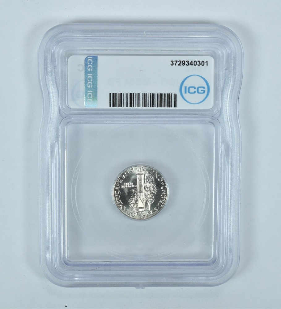 1942 Mercury Dime MS64 FB ICG