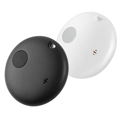2-Pack Waterproof Air Tracker Tags - IP67 - 90dB - Bluetooth - Works