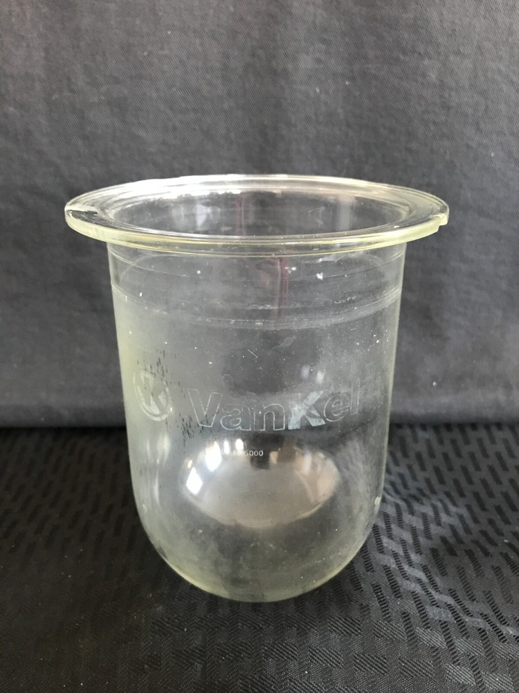 VANKEL Glass 1000mL Clear Vessel EaseAlign Dissolution Testing 12-5000 B