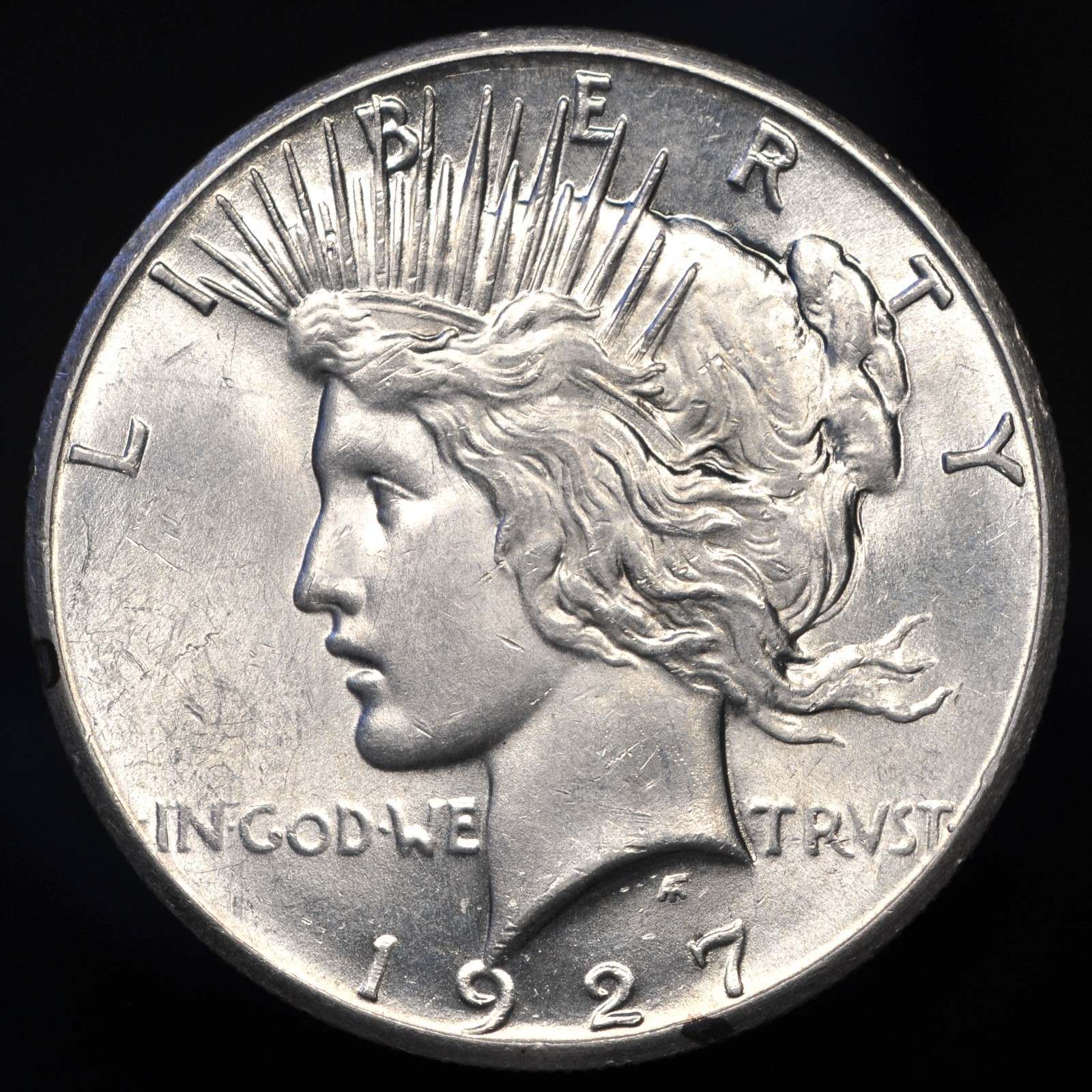 1927-P Peace Silver Dollar -- Choice BU Uncirculated
