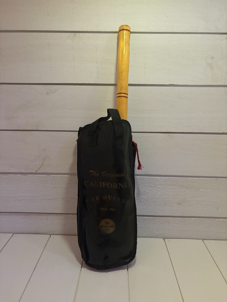 Classic Car Duster with Solid Wood Handle Includes Storage Case - Popular