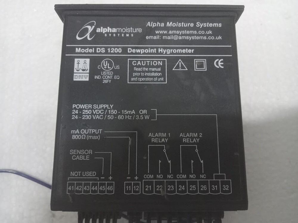 Alphamoisture Systems DS1200 Dewpoint Hygrometer
