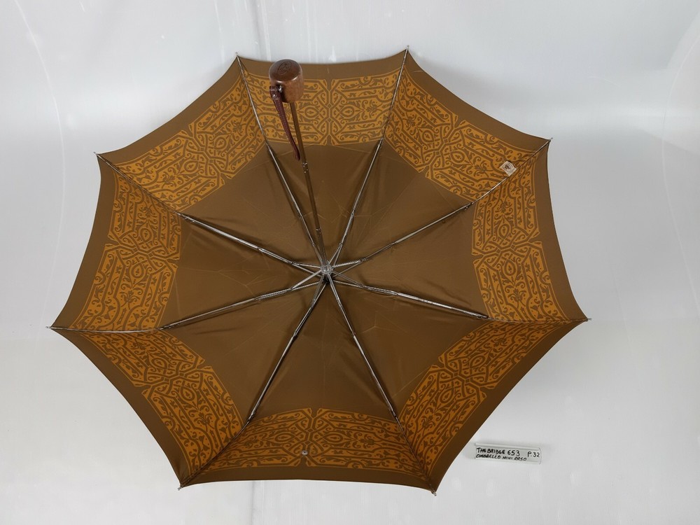 Unisex Mini Umbrella - Technofibre - Bronze/Yellow - Cod.653 - The Bridge