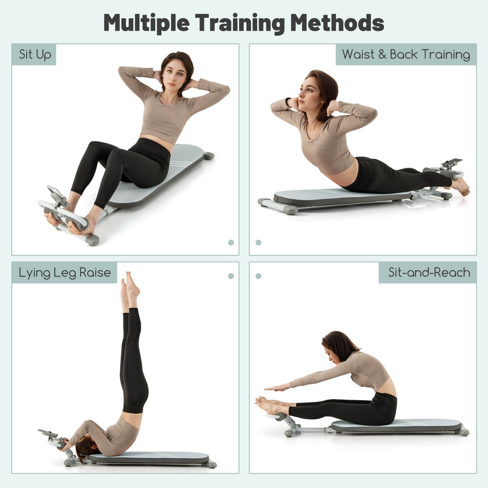 Multifunctional Sit Up Bench w/Adjustable Length & 3 Gear Adjustable Angles