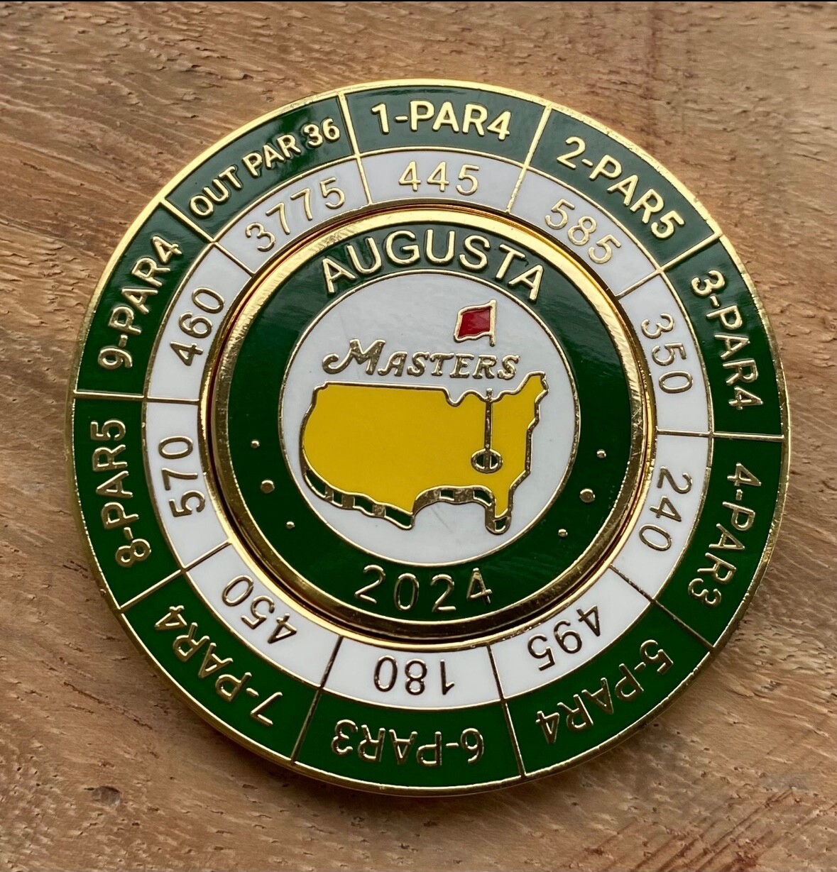 2024 Masters Tournament Coin and Magnetic Ball Marker Augusta National Mondomark