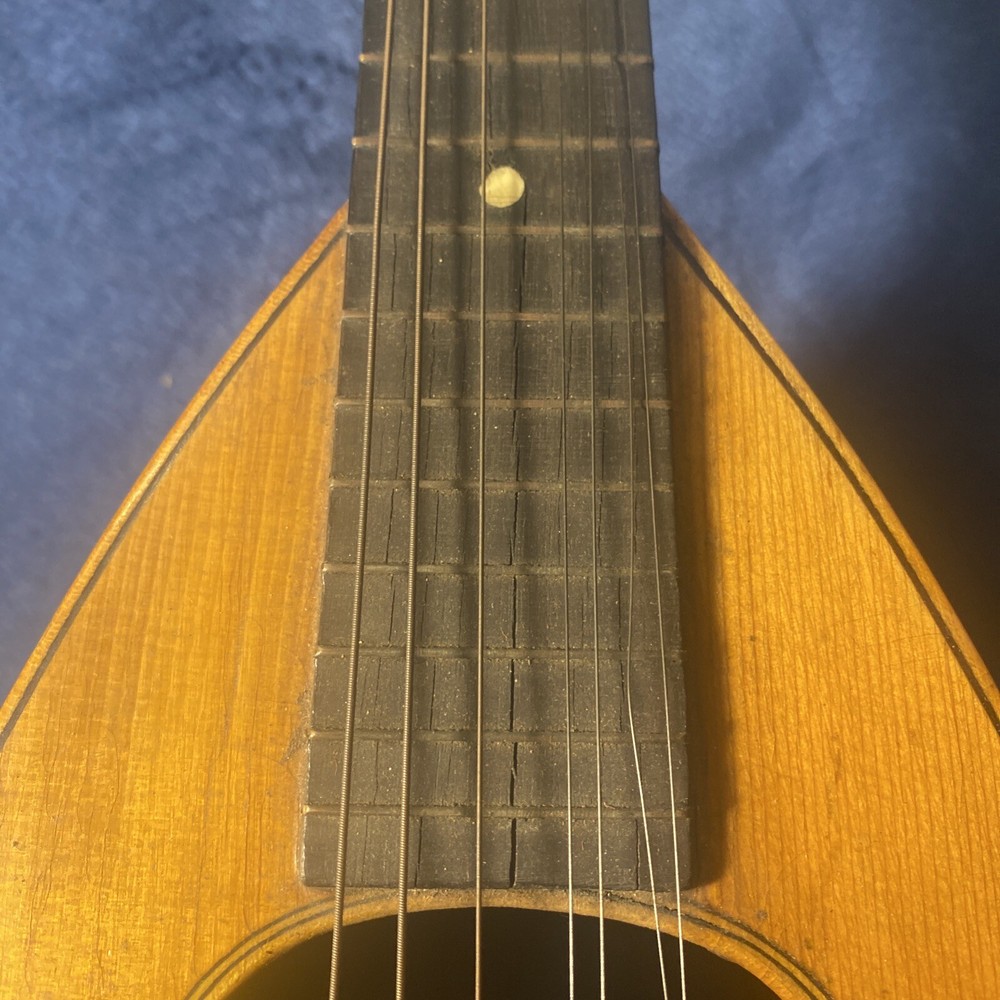 Antique Humpback Mandolin With Original Case