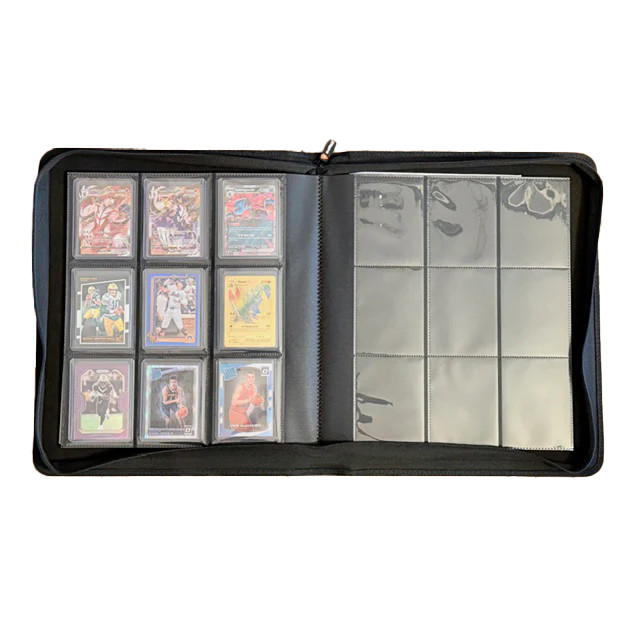 Toploader Binder 9-Pocket Pages - Black