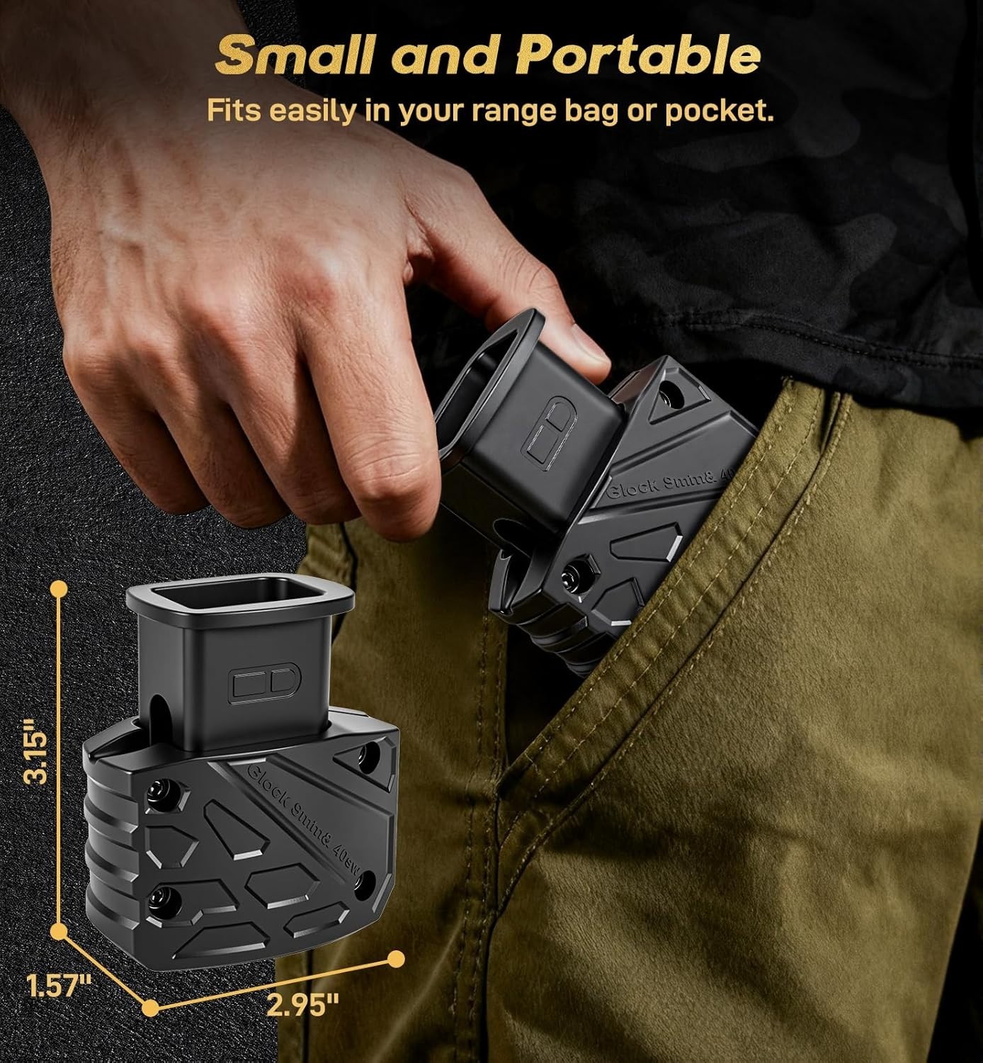 Magazine Speed Loader for Glock 9mm .40 S&W 17 18 19 22 23 24 26 27 34 35 45 47