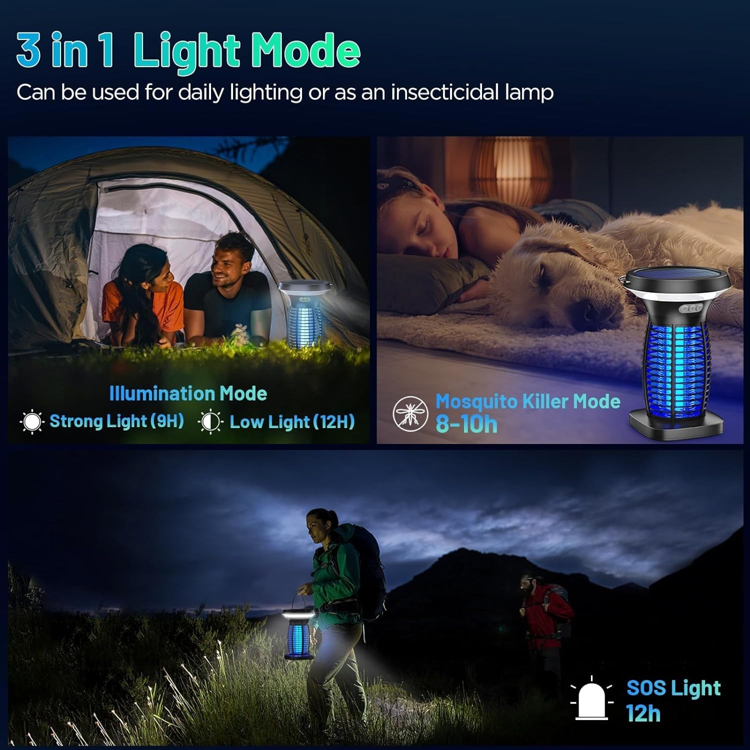 Bug Zapper Electric Mosquito Zapper Outdoor Indoor Mosquito Killer Lantern