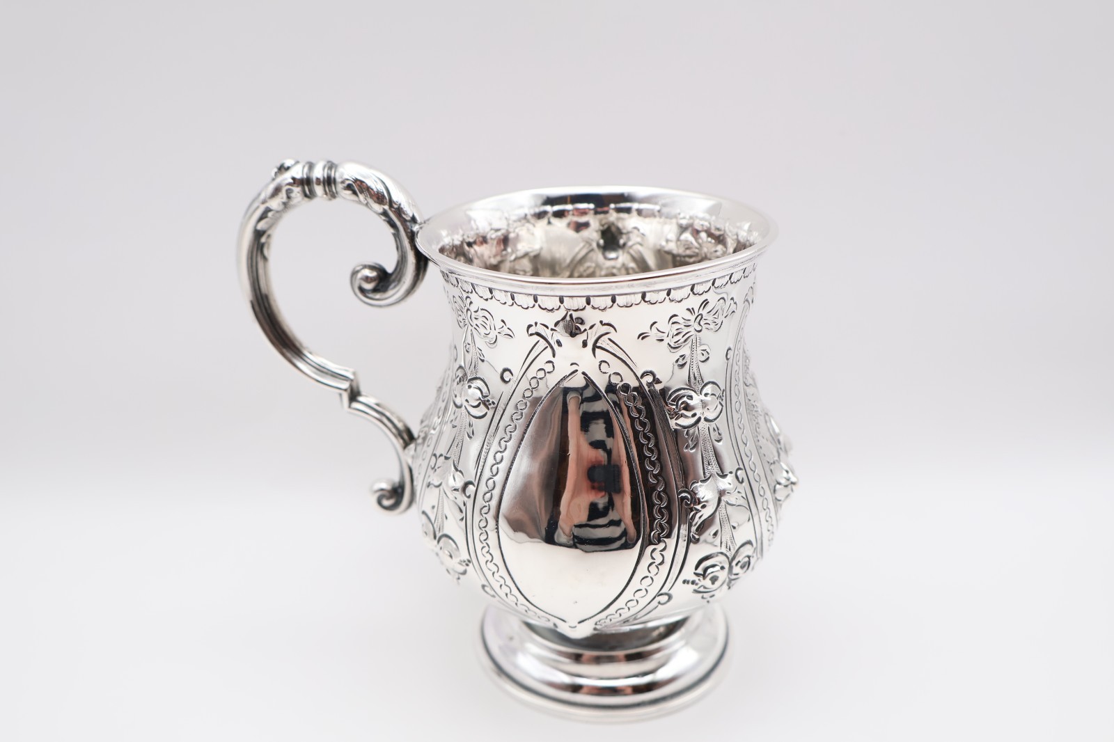 Heavy Quality Antique Victorian Solid Silver Tankard Cup Birmingham 1868