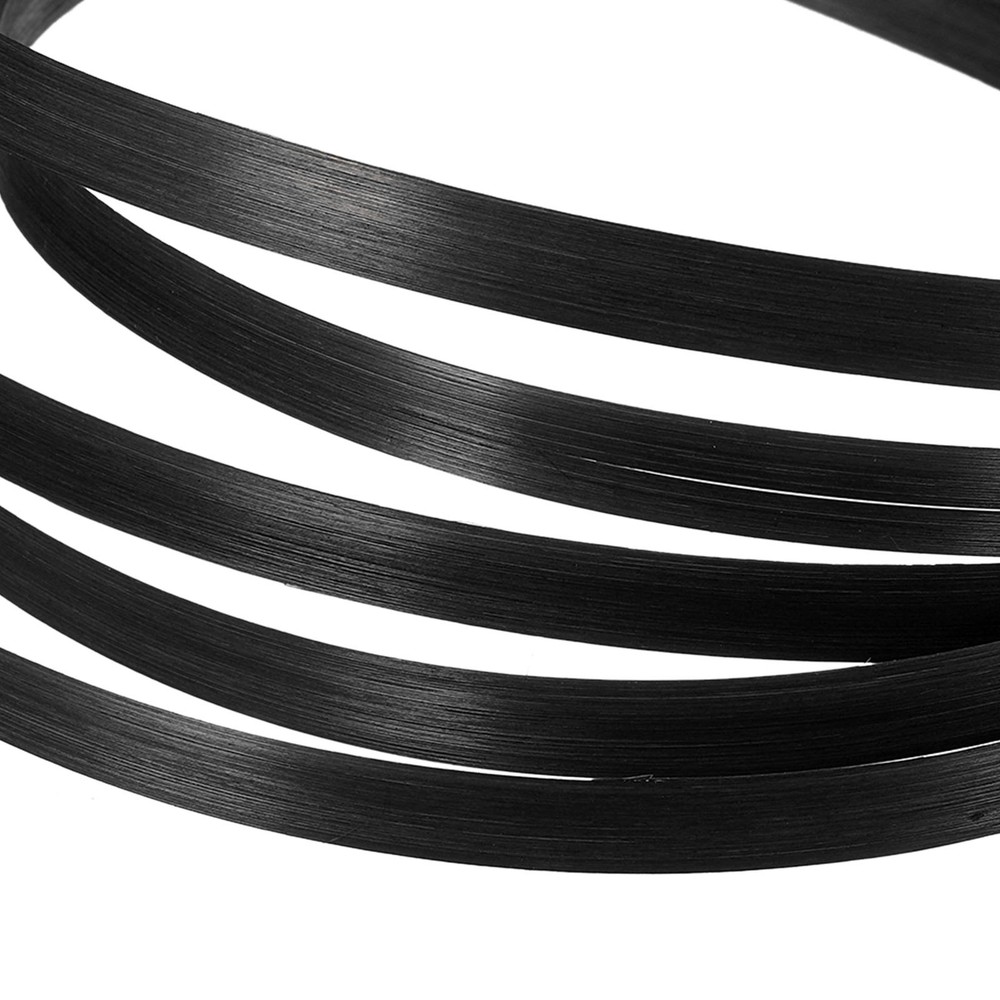 Bamboo Weaving Strips 7/16" x 10Ft 7 Pack Thin Flat Black