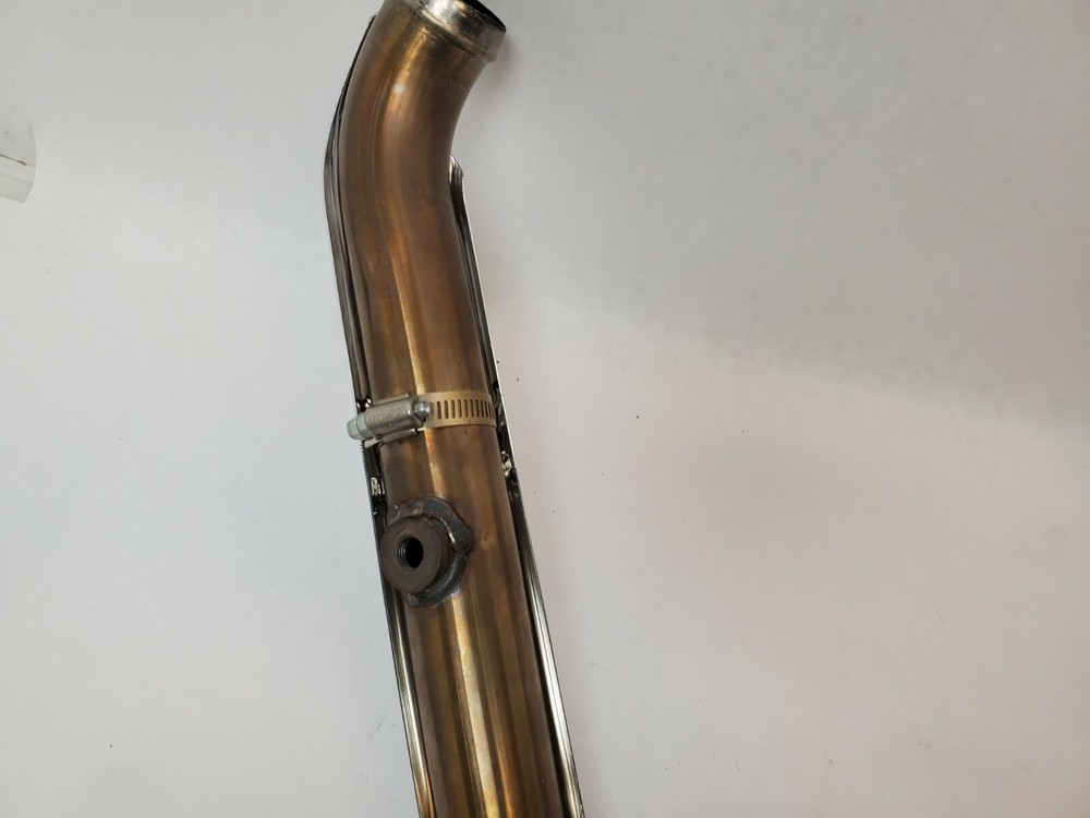 OEM 2018 UP HARLEY DAVIDSON FXBB HEADER PIPE WITH CHROME HEAT SHIELDS