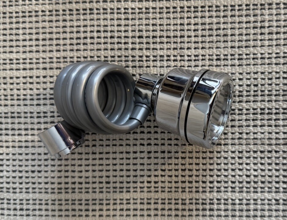 NEW Kitchen Sink Faucet Extender Sprayer Moveable Attachment Head Silver 3 Mode