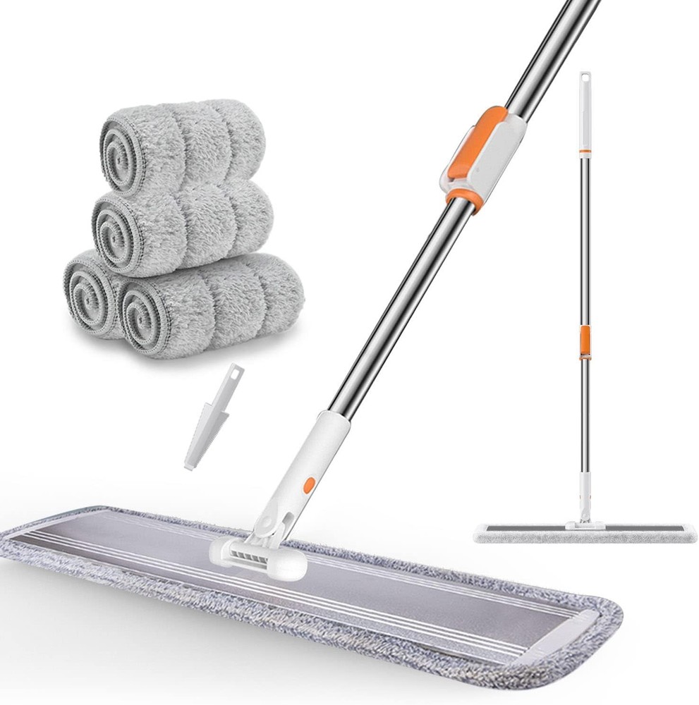 32-Inch Microfiber Flat Mop for Floor Cleaning - mercial Wide Mop °