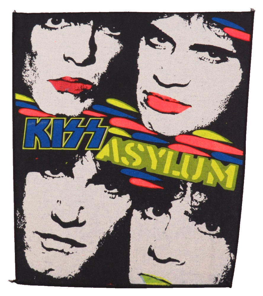 KISS VINTAGE ASYLUM BACK PATCH UK 1980'S ERIC CARR