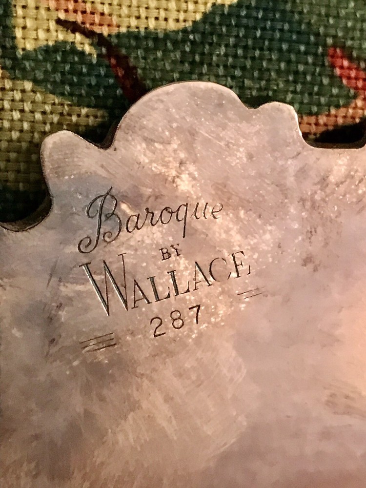 Baroque By Wallace Serving Oval Platter#287 Excellent