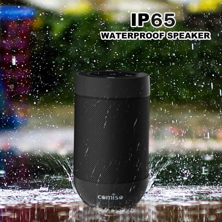 Bluetooth Speaker, Portable Bluetooth Speakers with Wireless Stereo Black