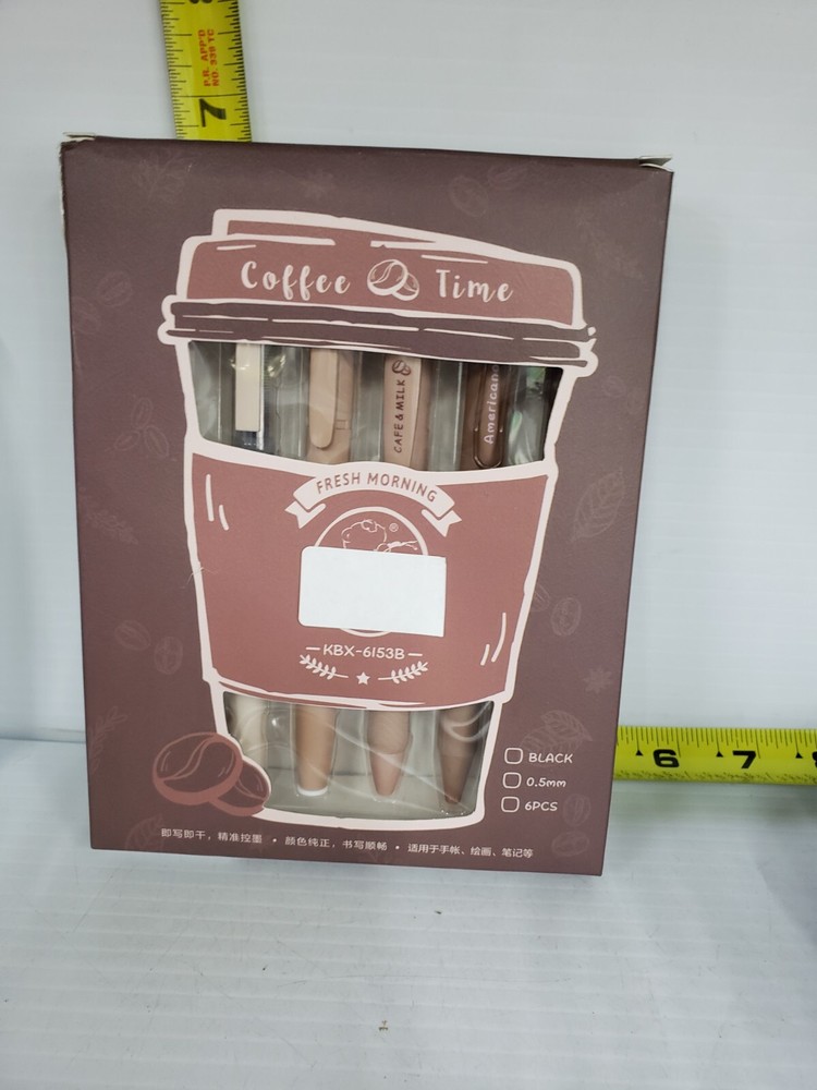 Coffee Time Gel Pens Set & Coffee Marker