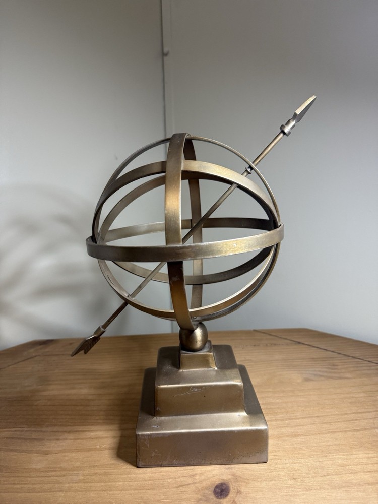 Vintage Brass Armillary Sphere Sun Dial