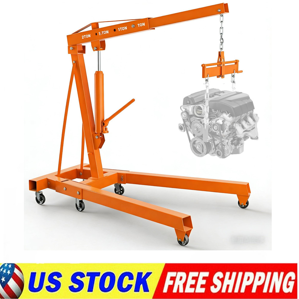 2 Ton Engine Hoist Folding Cherry Picker Engine Hoist with Lever Engine Crane