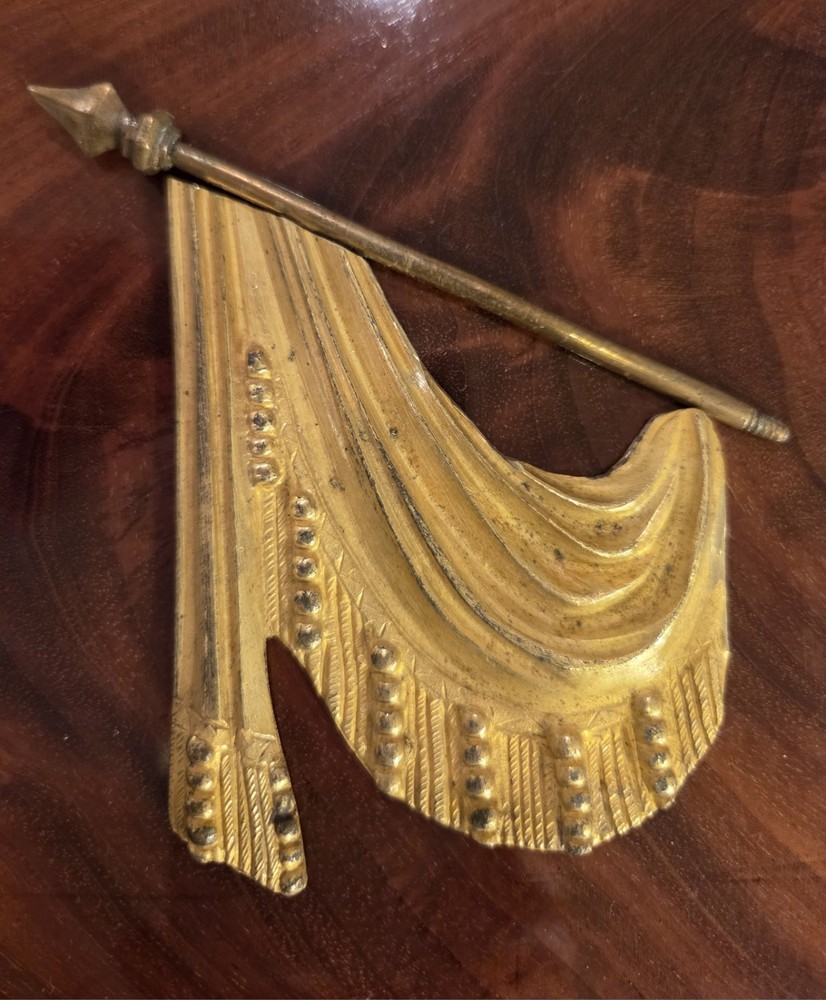 Antique Bronze Neoclassical Pediments