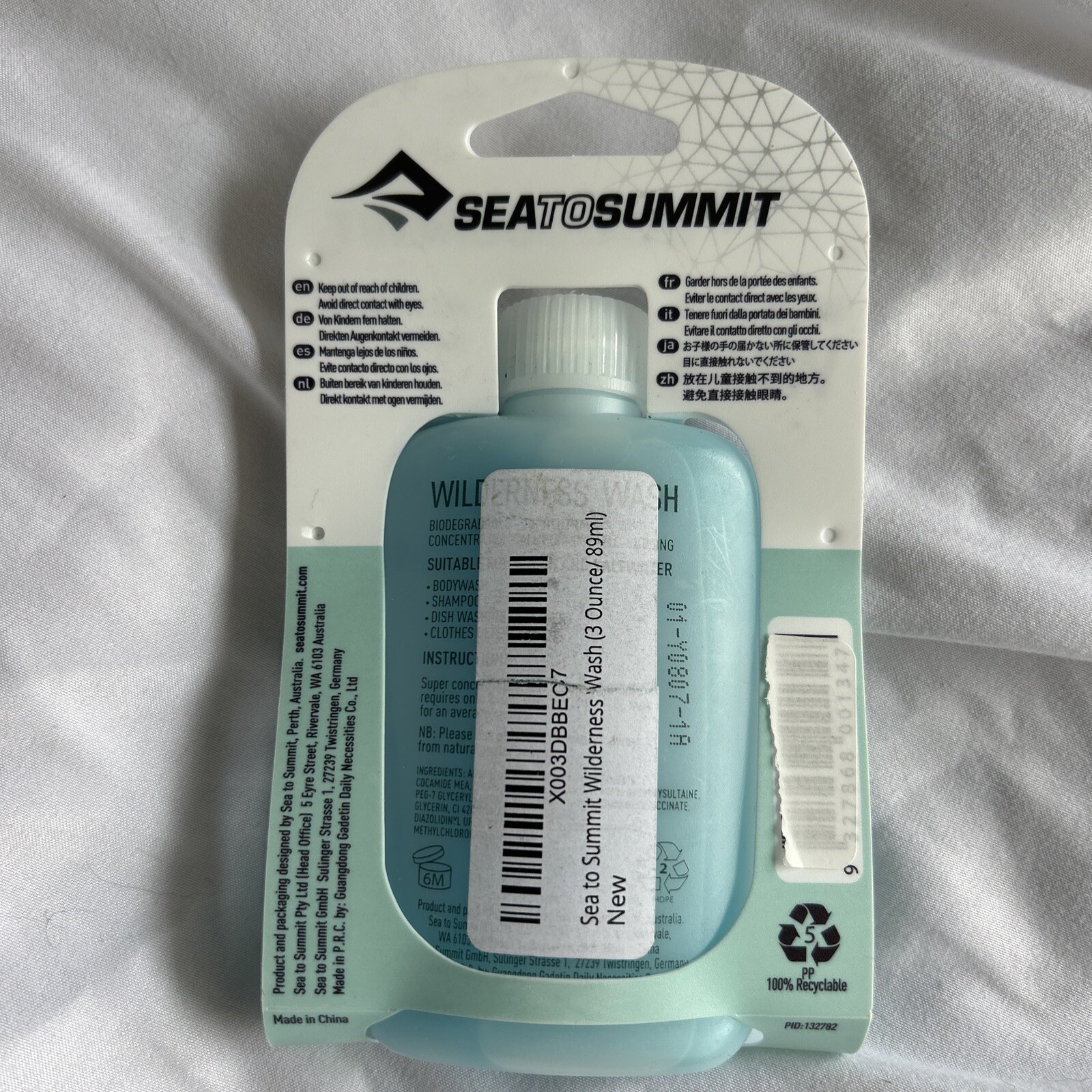 Sea to Summit Wilderness Wash Multipurpose Biodegradable Outdoor Wash, 3 x 3 oz