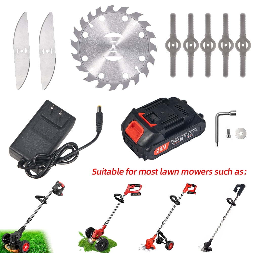 Complete Weed Eater Accessories Kit with 2000mAh Battery and Universal Adapter