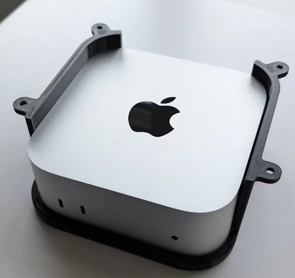 Under Desk Mount Holder for Apple M4 Mac Mini & Mac Studio with Shelf Option