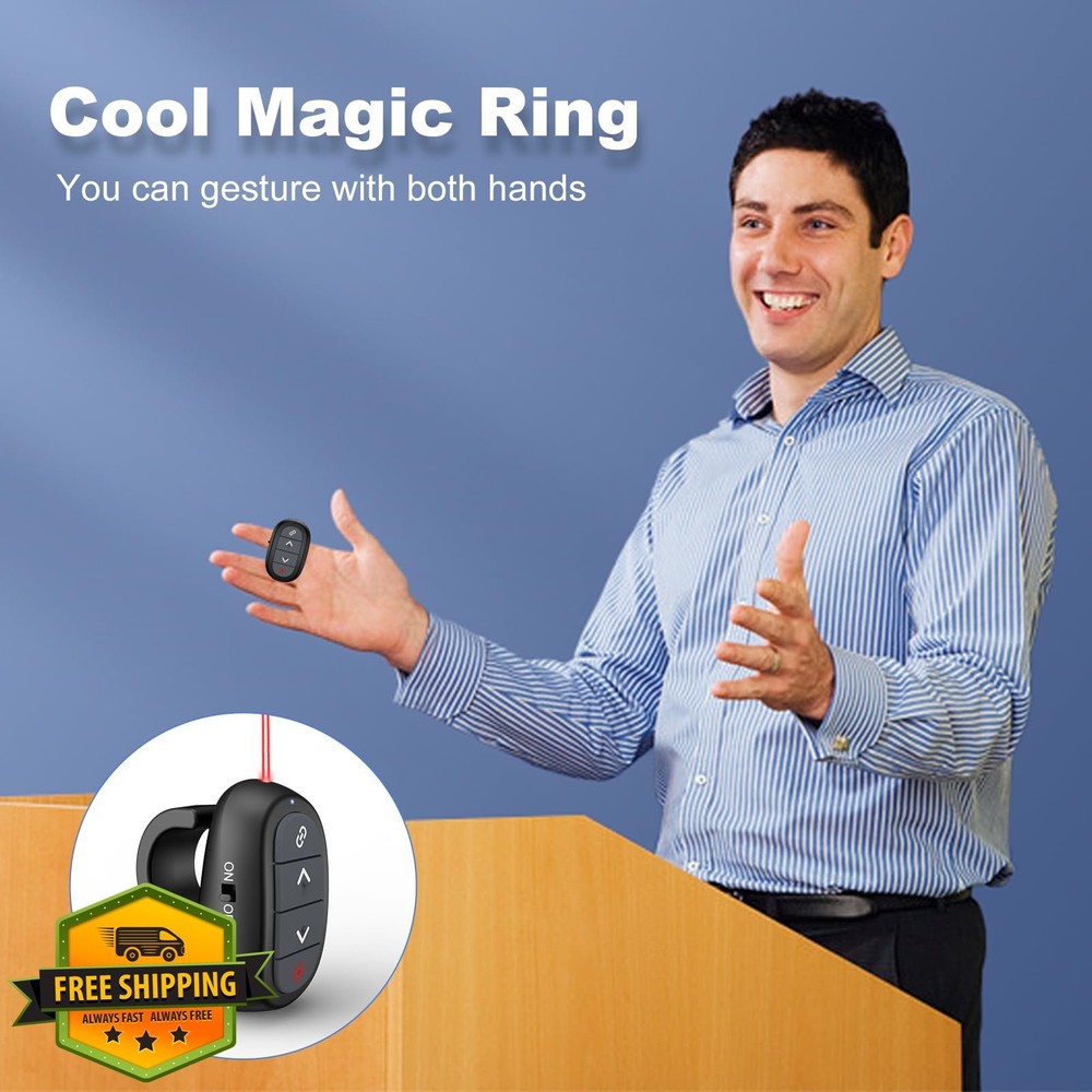 Wireless Presenter Clicker Laser Pointer PowerPoint PPT Mac Laptop Remote