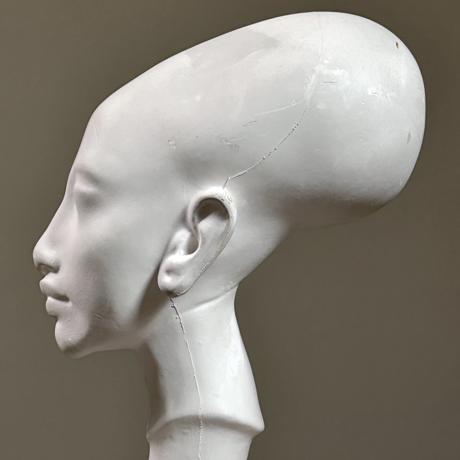 Vintage Head of an Amarna Princess Sculpture (Plaster Cast)