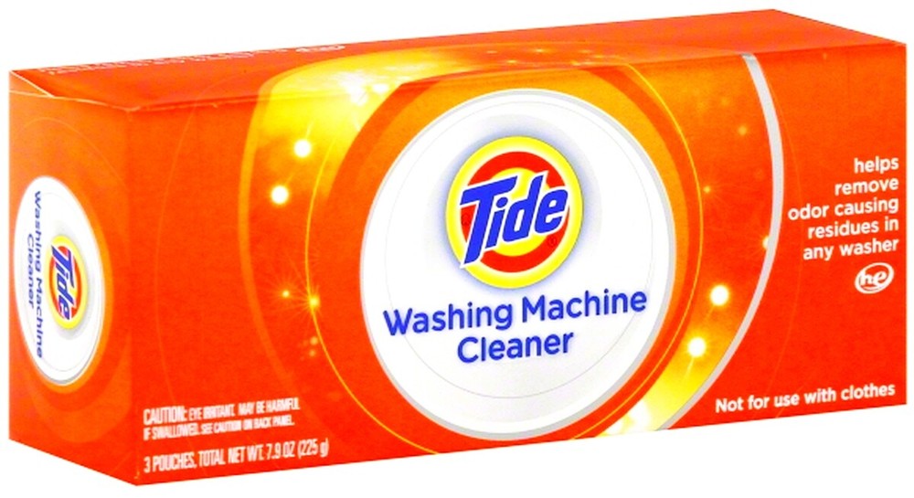 Tide WASHING MACHINE Washer CLEANER 3 pouch Deep Clean Remove Odor he & standard