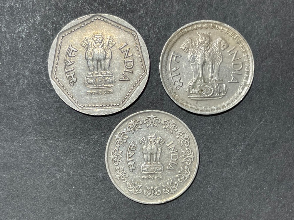 Assorted India 3 Coins lot
