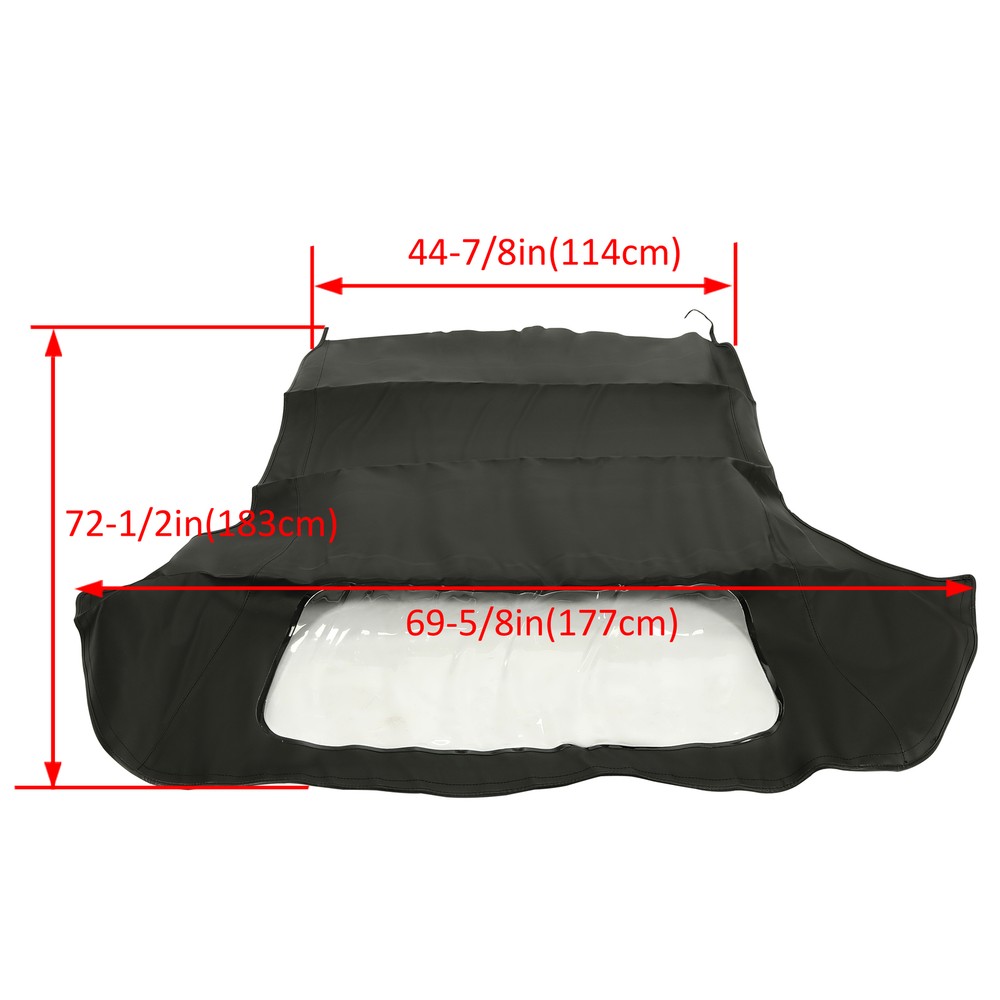 For BMW E30 E36 325i 318i 1986-93 Convertible Soft Top Replacement&Clear window