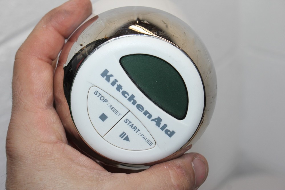 KitchenAid Digital Kitchen Timer Easy to Read Series white/Chrome WORKS 2 button