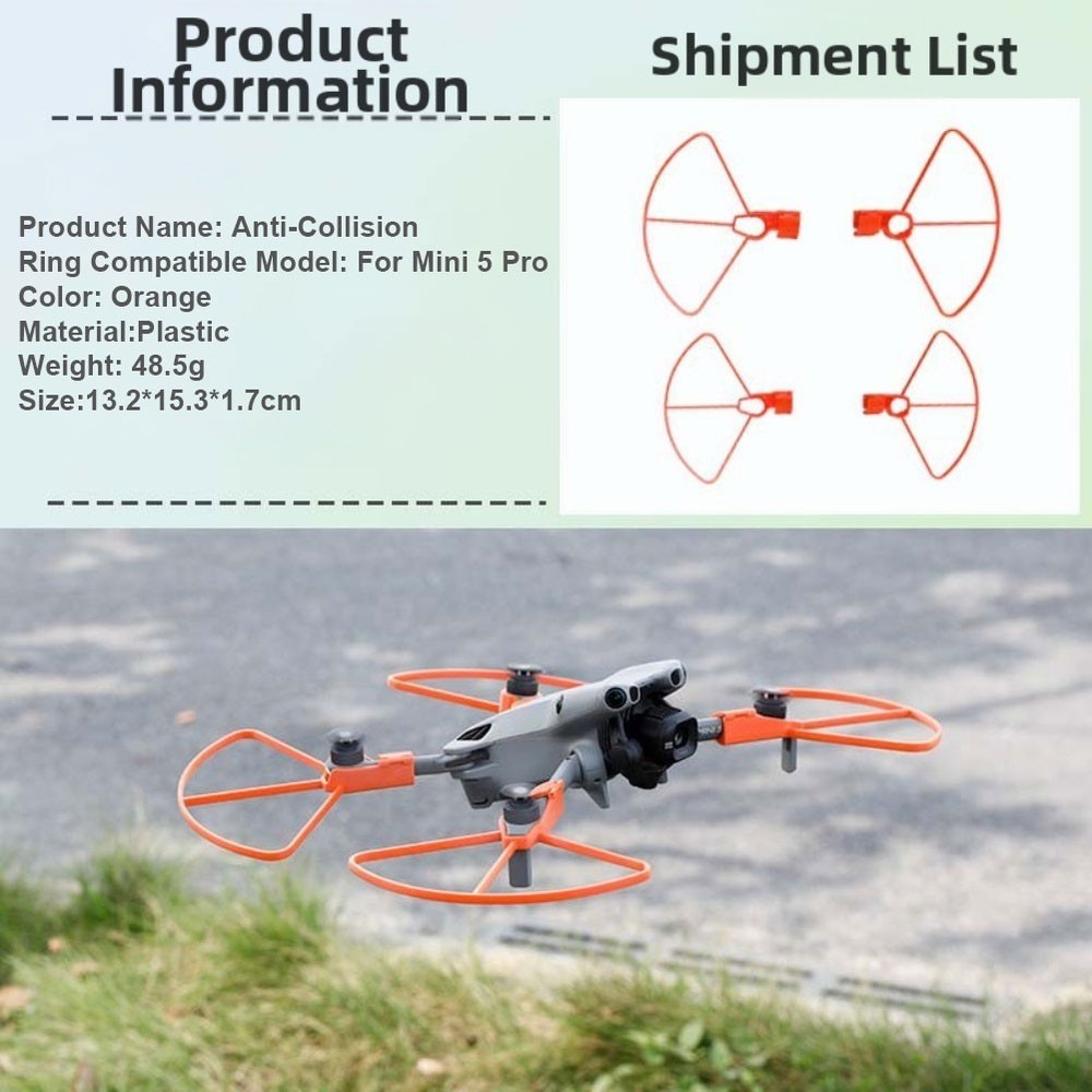 Lightweight Propeller Guard with Quick Release for DJI For Mini 5Pro Drones