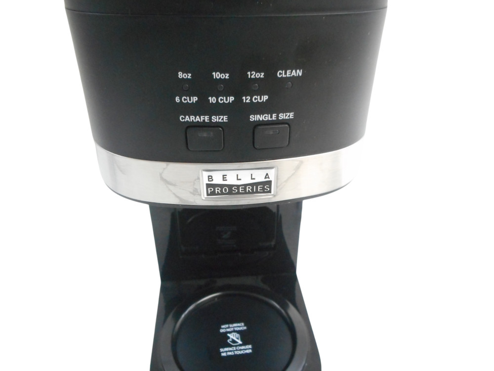 Bella Pro Series Single Serve & 12-Cup Coffee Pot Maker Combo - read