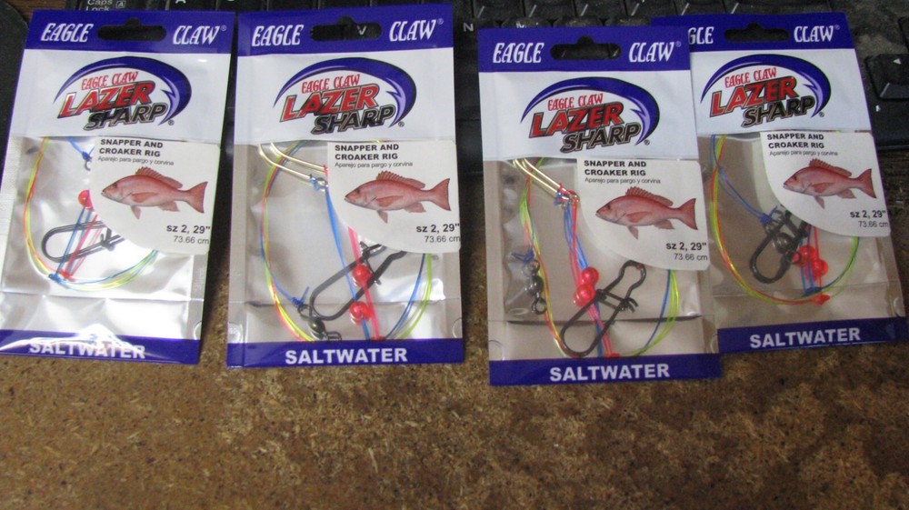 snapper/croaker rig, Eagle Claw, nip, 4 ct, free shipping