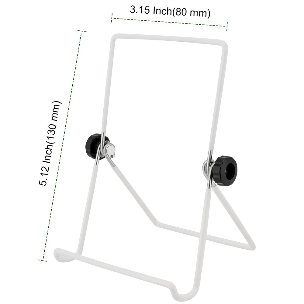 12 Pack Adjustable Wire Display Stand Foldable Tablet Holder Stand for Books