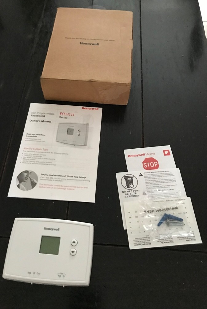 Honeywell RTH111B Digital Non-Programmable Thermostat - Heating & Cooling