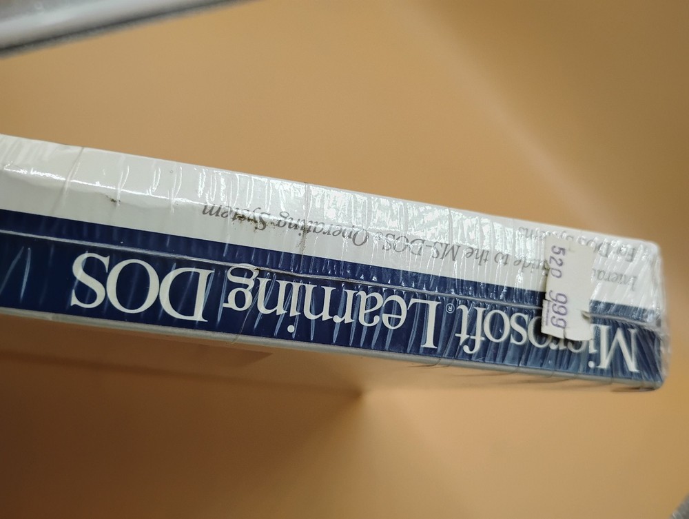 Microsoft Learning DOS 3.5" Disk Version Sealed Software NEW vintage 1991