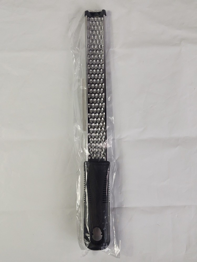 Grater Zester Black Handle Silver Tone Kitchen New