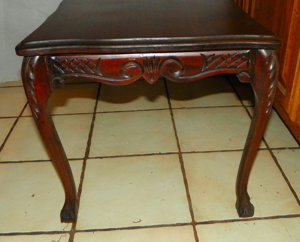 Solid Walnut Carved Coffee Table (CT50)